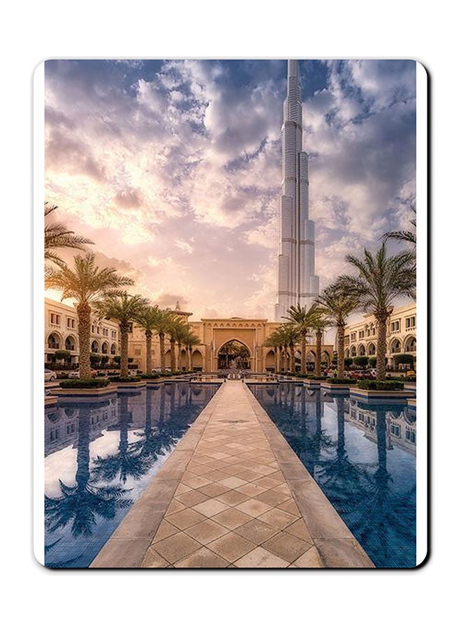 ثيودور لوحة ماوس مضادة للانزلاق بسطح أملس وصورة أتلانتس دبي. منتج متعدد الألوان