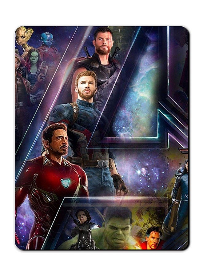 Theodor Avengers Smooth Surface Printed Anti-Slip Mousepad Multicolour