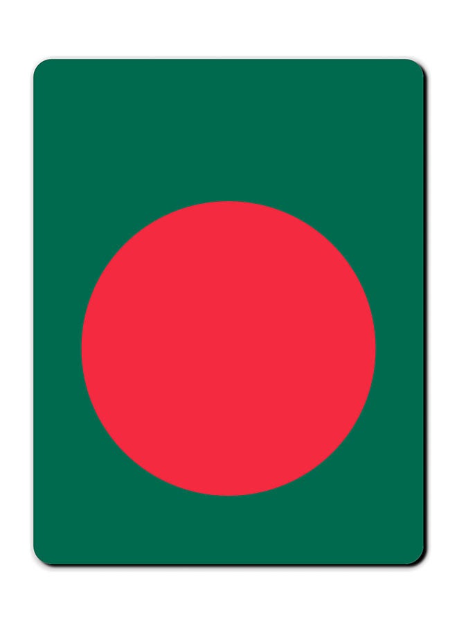 ثيودور لوحة ماوس مضادة للانزلاق بسطح أملس مطبوعة بنقشة بنغلاديش. منتج متعدد الألوان