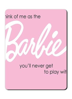 Theodor Barbie Smooth Surface Printed Anti-Slip Mousepad Multicolour 