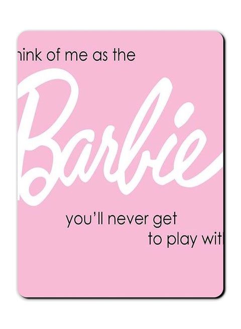 Barbie Smooth Surface Printed Anti-Slip Mousepad Multicolour