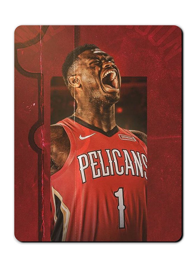 Theodor Basket Ball Smooth Surface Printed Anti-Slip Mousepad Multicolour