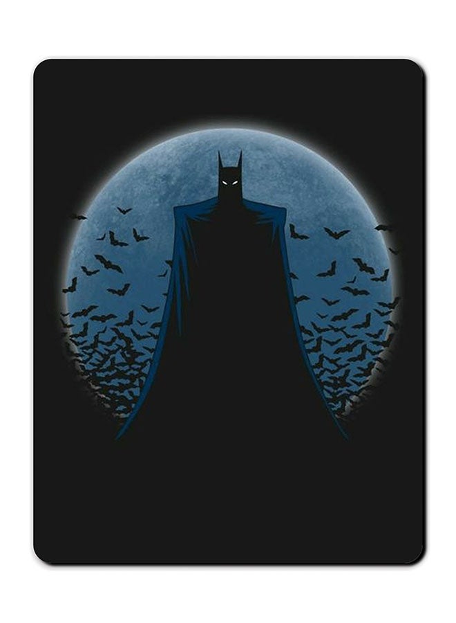 Theodor Batman In Dark Smooth Surface Printed Anti-Slip Mousepad Multicolour