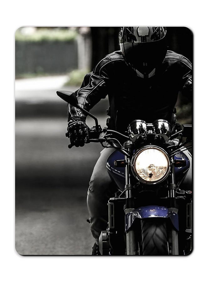 Theodor Bike Smooth Surface Printed Anti-Slip Mousepad Multicolour