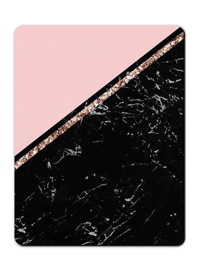 Theodor Smooth Surface Printed Anti-Slip Mousepad Black/Pink
