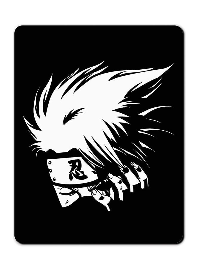 Theodor Head Smooth Surface Printed Anti-Slip Mousepad Black/White