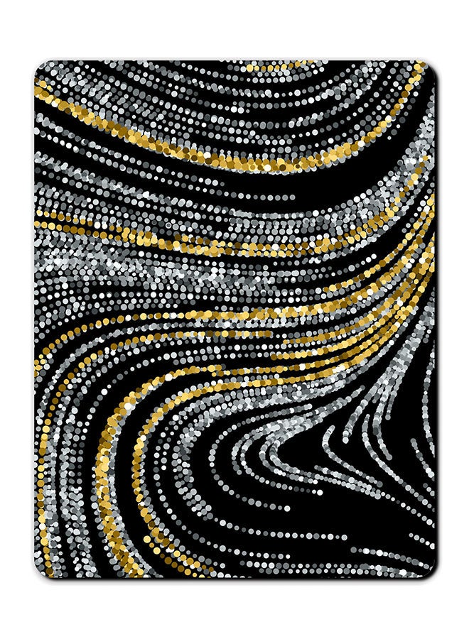 Theodor Curve Lines Smooth Surface Printed Anti-Slip Mousepad Multicolour