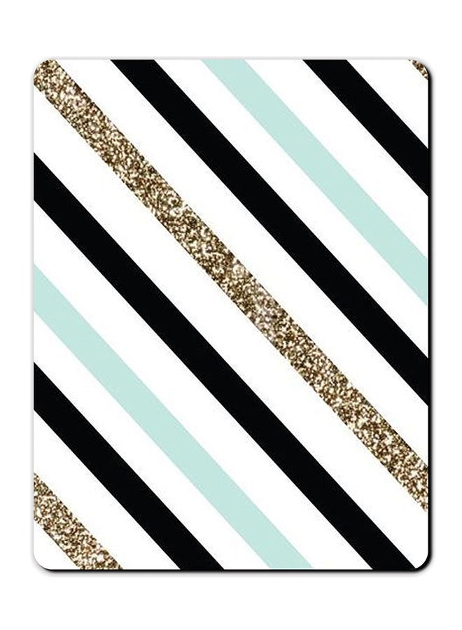 Theodor Gliter Lines Smooth Surface Printed Anti-Slip Mousepad Multicolour