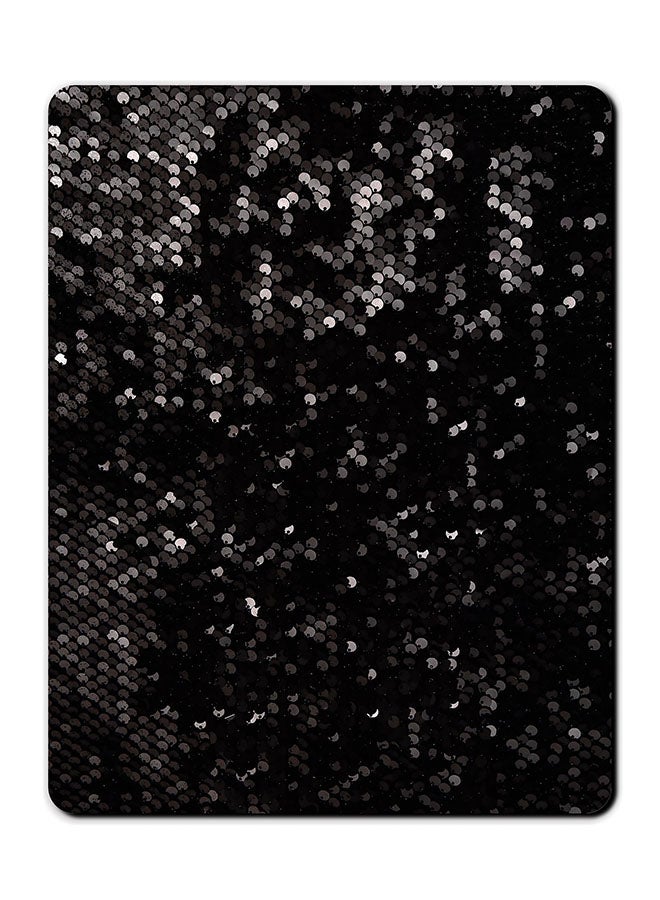 Theodor Black Tiny White Dots Texture Smooth Surface Printed Anti-Slip Mousepad Multicolour