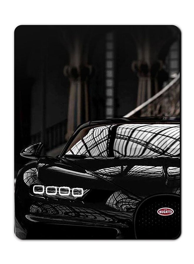 Theodor Black Shiny Car Smooth Surface Printed Anti-Slip Mousepad Multicolour