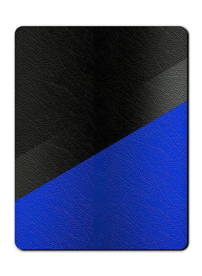 Theodor Leather Smooth Surface Printed Anti-Slip Mousepad Black/Blue