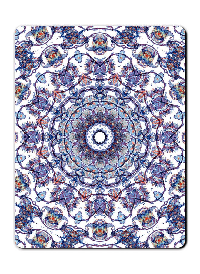 Theodor Blue Royal Carpet Texture Smooth Surface Printed Anti-Slip Mousepad Multicolour - Image 1
