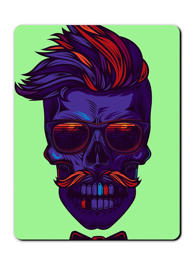 Theodor Blue Skeleton Printed Anti Slip Mousepad Multicolour - Image 1