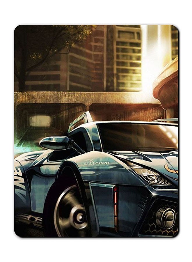 Theodor Blue Car Interior Smooth Surface Printed Anti-Slip Mousepad Multicolour