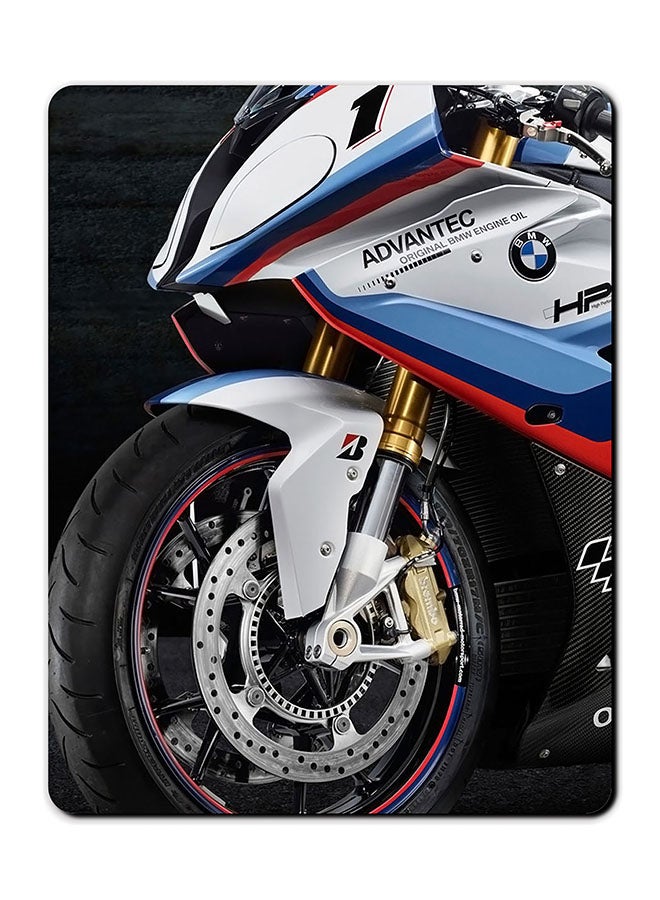 Theodor Bmw Bike Smooth Surface Printed Anti-Slip Mousepad Multicolour
