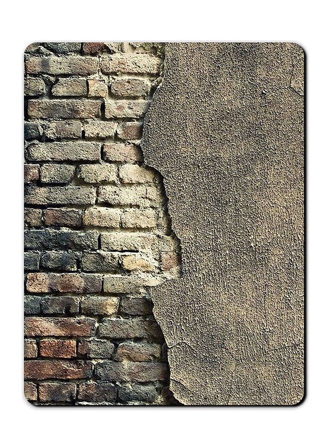 Break Wall Smooth Surface Printed Anti-Slip Mousepad Multicolour