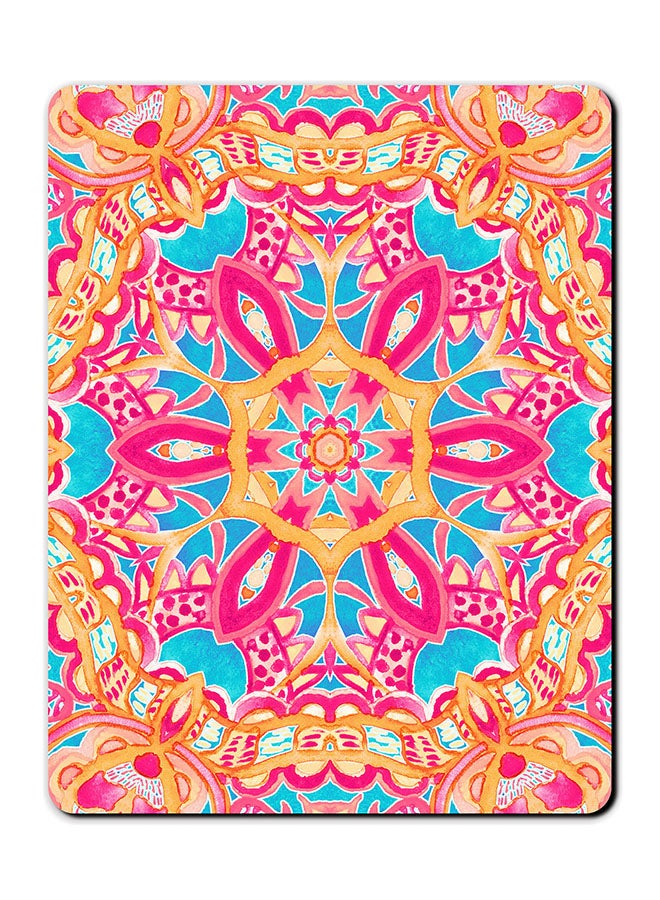 Theodor Bright Pink Texture Carpet Smooth Surface Printed Anti-Slip Mousepad Multicolour