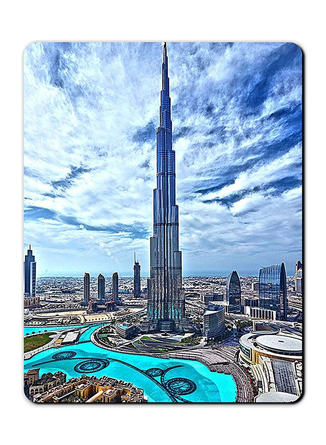Theodor Burj Khalifa In Day Printed Anti Slip Mousepad Multicolour