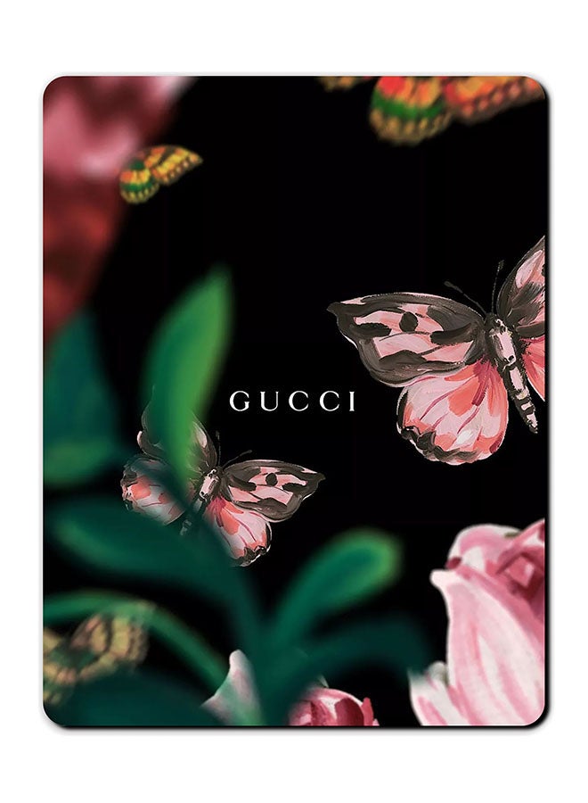 ثيودور لوحة ماوس مضادة للانزلاق بطبعة فراشات متعدد الألوان