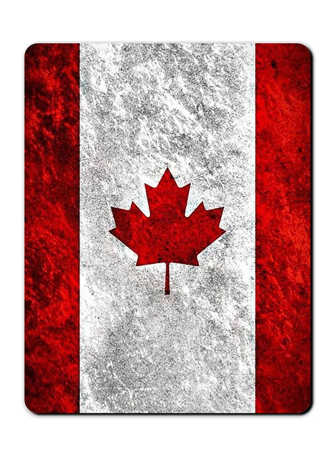 Theodor Canada Flag Printed Anti Slip Mousepad Multicolour