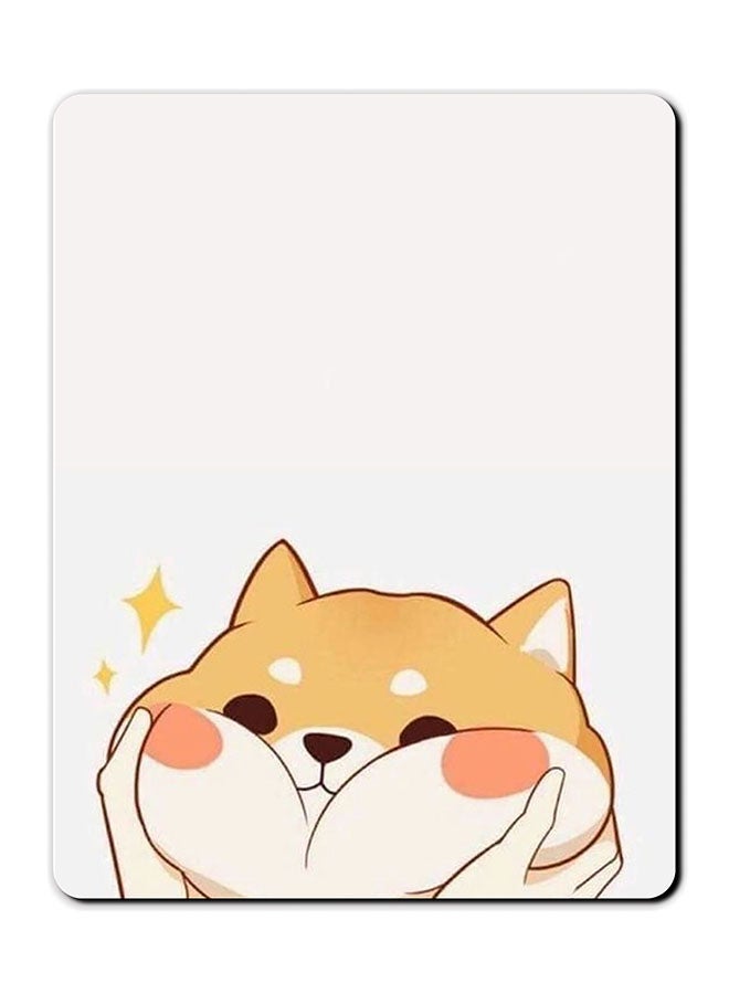 Theodor Cat Cheeks Printed Anti Slip Mousepad Multicolour