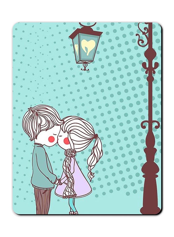 Theodor Childhood Love Printed Anti Slip Mousepad Multicolour