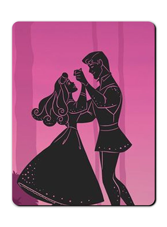 ثيودور لوحة ماوس مضادة للانزلاق بطبعة سندريلا فيكتور . أسود/أرجواني .