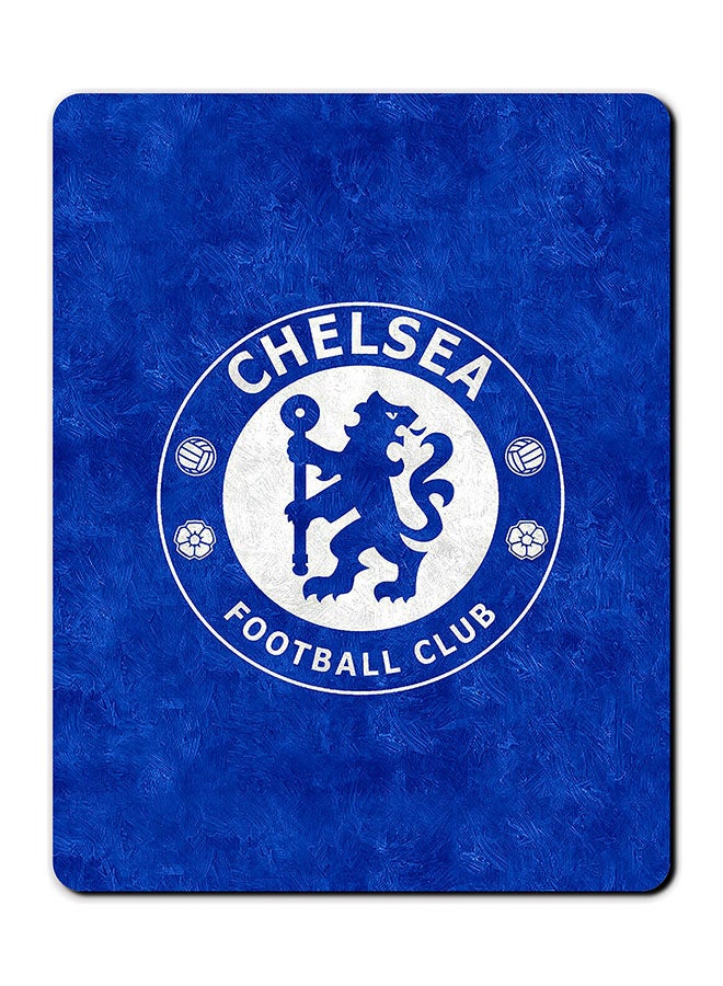 Theodor Clelsea Strokes Printed Anti Slip Mousepad Blue/White