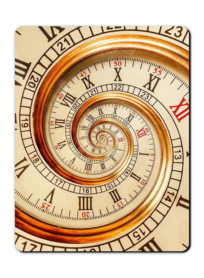 ثيودور لوحة ماوس مضادة للانزلاق بطبعة ساعة متعدد الألوان