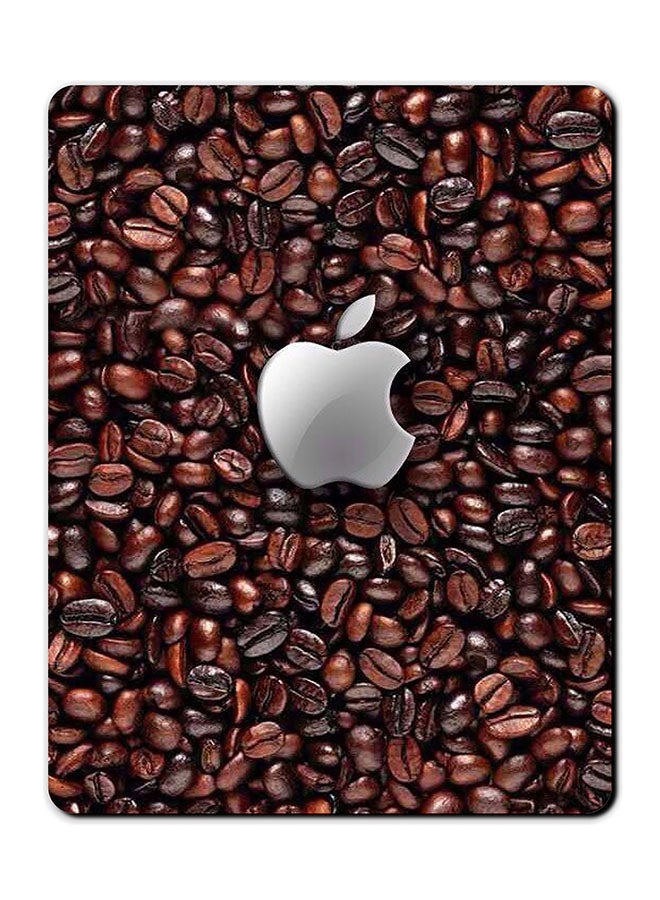 Theodor Coffee Beans Printed Anti Slip Mousepad Brown/Silver