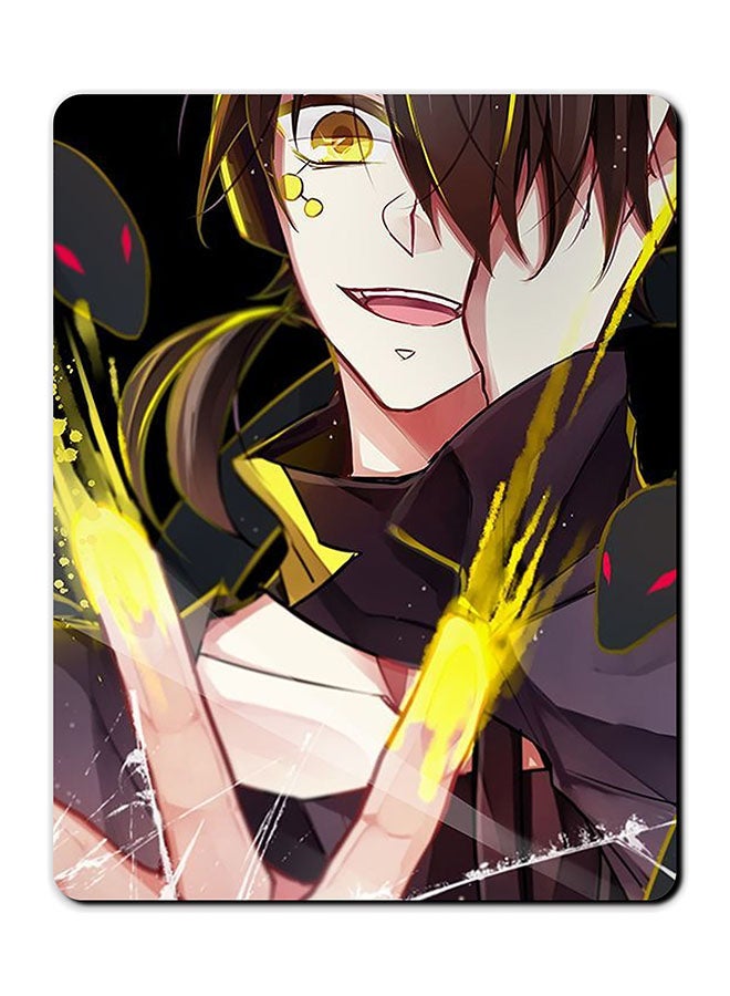 Theodor Crack Screen Printed Anti-Slip Mousepad Multicolour