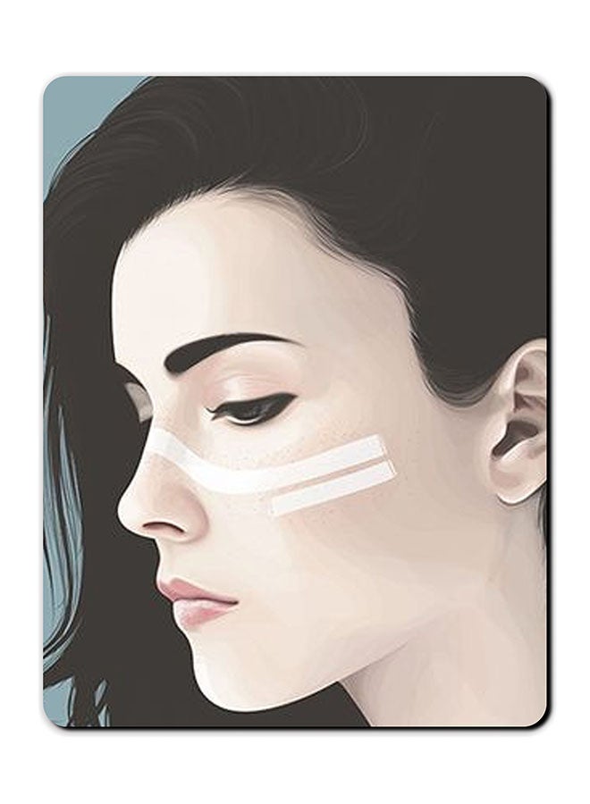 Theodor Cute Girl Printed Anti-Slip Mousepad Multicolour