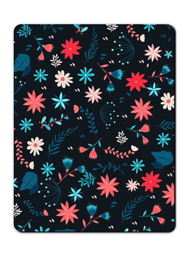 Theodor Flower Pattern Printed Anti-Slip Mousepad Multicolour