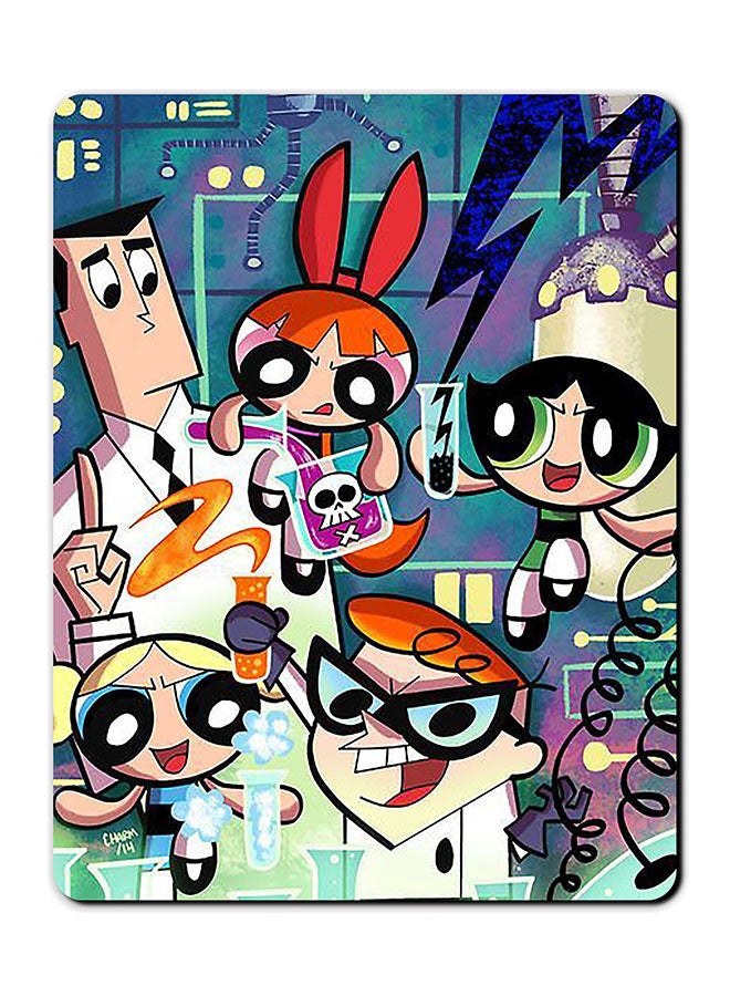 Theodor Dexter Powerpuff Printed Anti-Slip Mousepad Multicolour