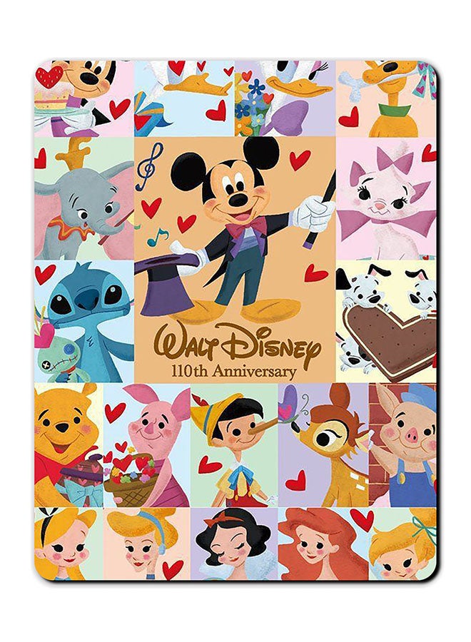 Theodor Disney 110 Anniversary Printed Anti-Slip Mousepad Multicolour