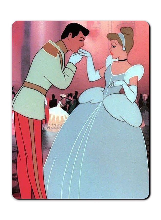 Theodor Disney Couple Printed Anti-Slip Mousepad Multicolour