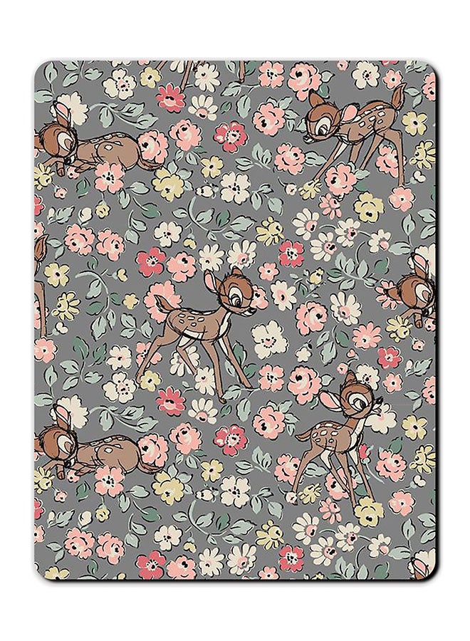 لوحة ماوس مضادة للانزلاق بطبعة غزال من ديزني متعدد الألوان