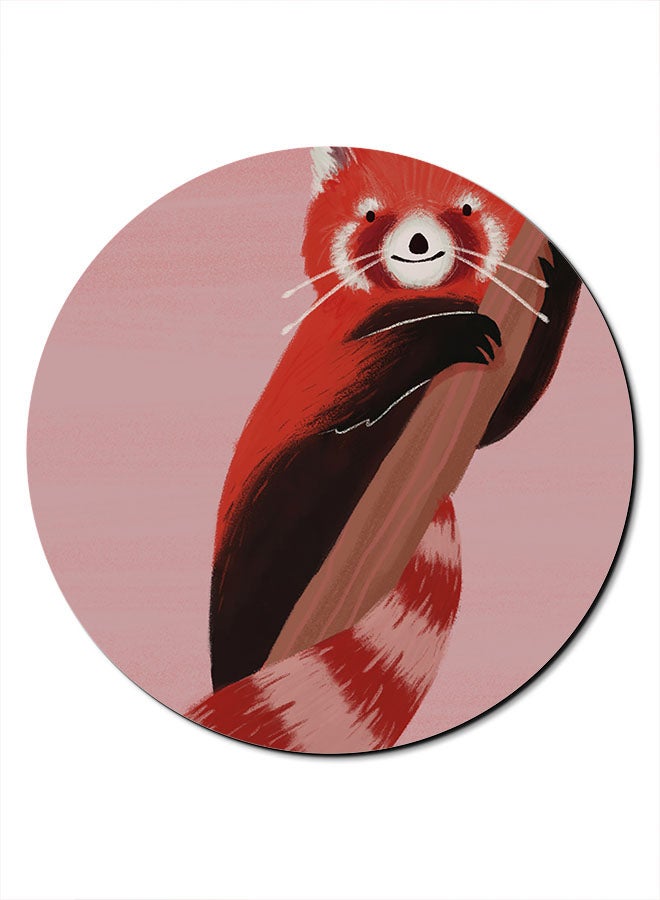 Theodor Squirrel Printed Smooth Anti-Slip Mousepad Pink/Black - Image 1
