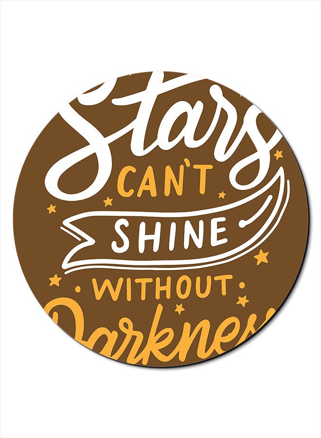 Theodor Stars Cant Shine Printed Smooth Anti-Slip Mousepad Multicolour - Image 1