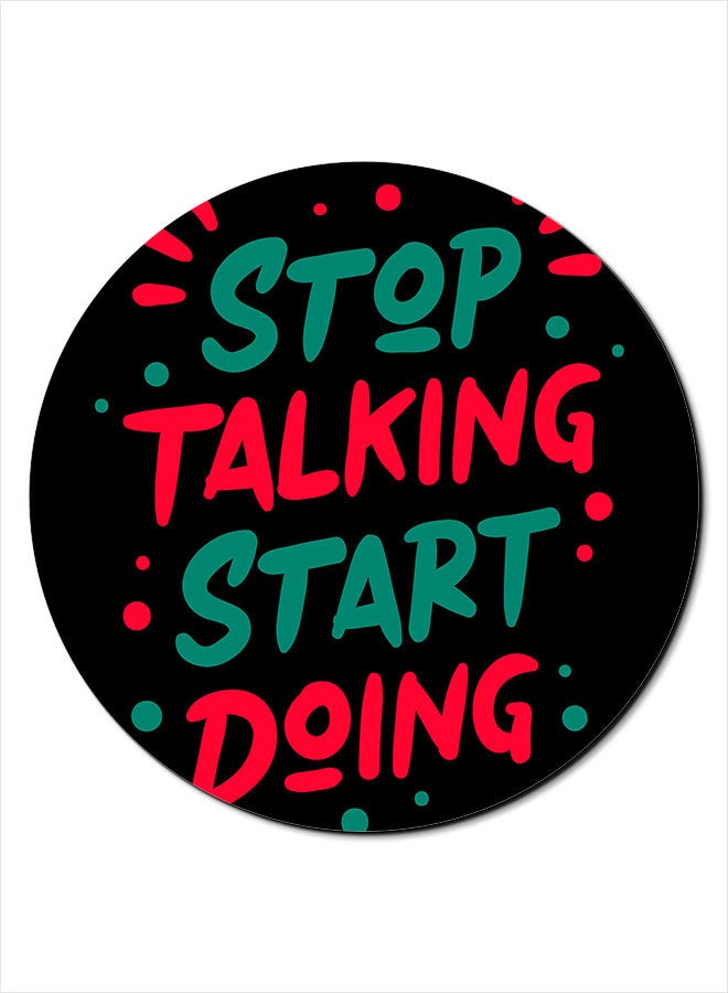 Theodor Stop Talking Printed Smooth Anti-Slip Mousepad Multicolour - Image 1