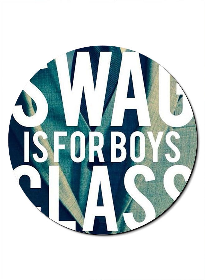 Theodor Swag Is For Boys Printed Smooth Anti-Slip Mousepad Multicolour - Image 1