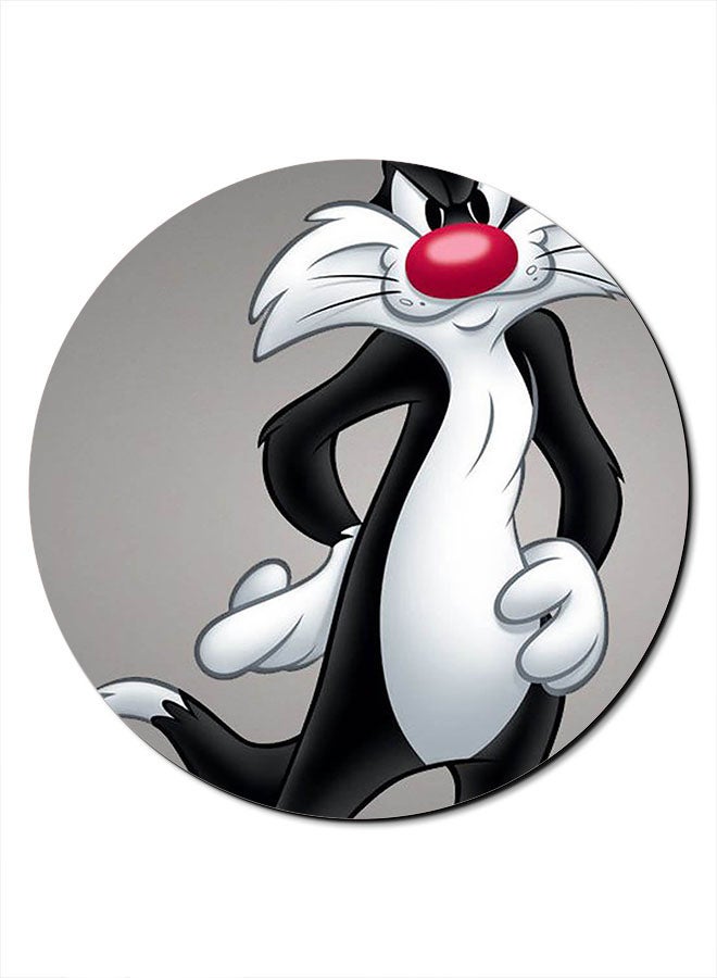 ثيودور لوحة ماوس مانعة للانزلاق بسطح ناعم مطبوع عليه شخصية سيلفستر متعدد الألوان - Image 1