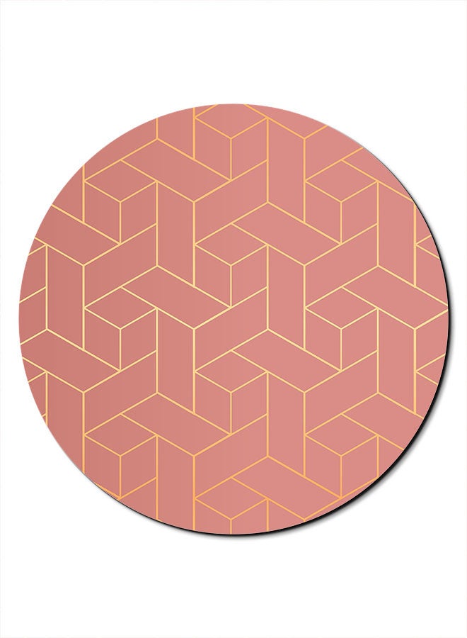 Theodor Texture Repitition Printed Smooth Anti-Slip Mousepad Pink - Image 1