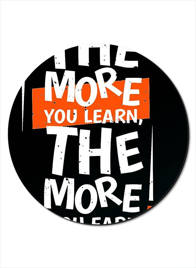 Theodor Smooth Surface Printed Anti-Slip Mousepad Black/White - Image 1