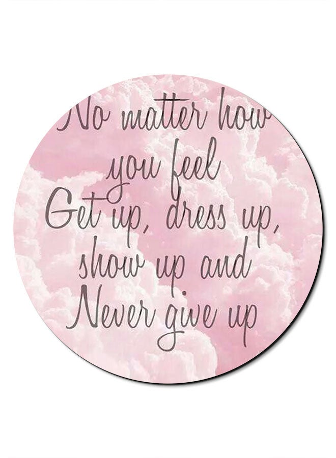 Theodor Smooth Surface Printed Anti-Slip Mousepad Pink - Image 1