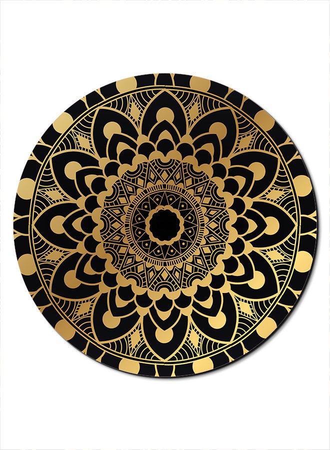 Theodor Smooth Surface Printed Anti-Slip Mousepad Gold/Black - Image 1