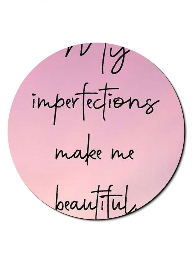 Theodor Smooth Surface Printed Anti-Slip Mousepad Pink - Image 1