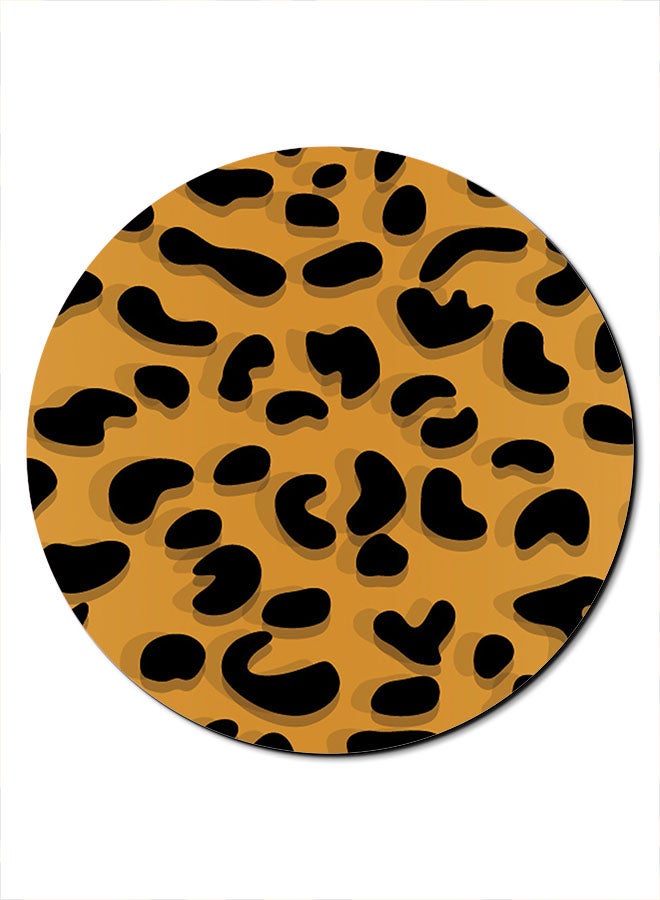 Theodor Smooth Surface Printed Anti-Slip Mousepad Yellow/Black - Image 1