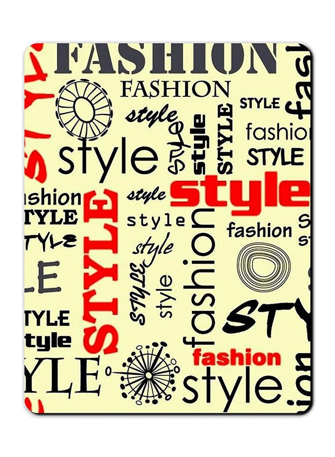 Fashion Style Printed Anti-Slip Mousepad Multicolour