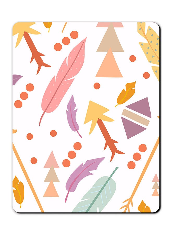 Theodor Feathers Printed Anti-Slip Mousepad Multicolour